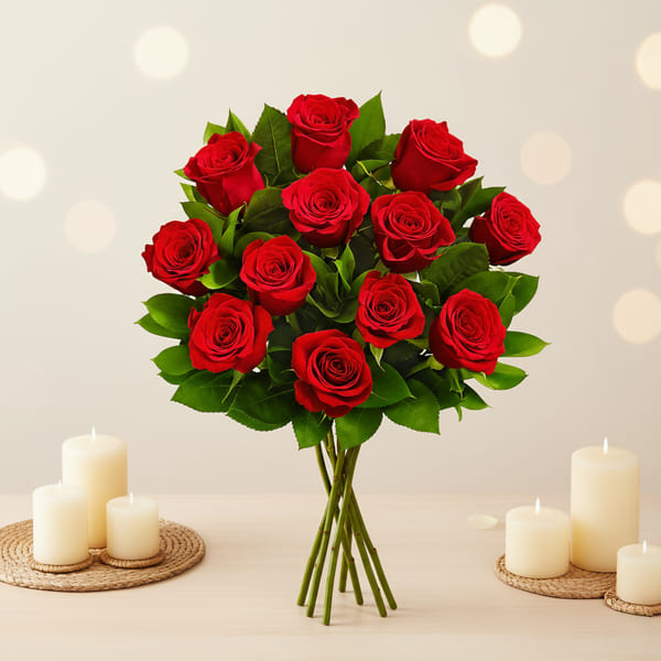Dozen Red Rose Bouquet