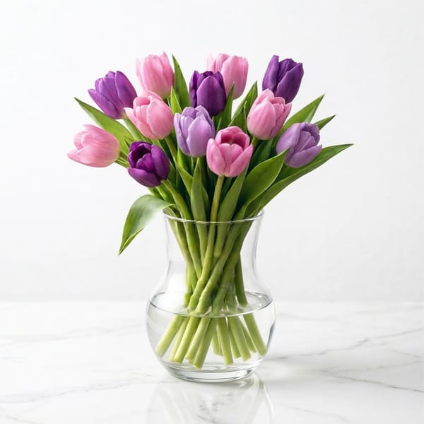 Elegant Tulip Arrangement For Mother's Day