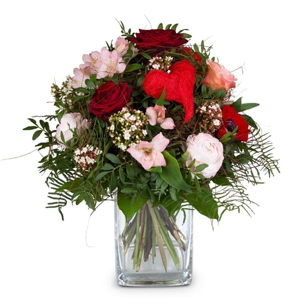 Fleurop Flower bouquet Valentine's Day with Red Roses