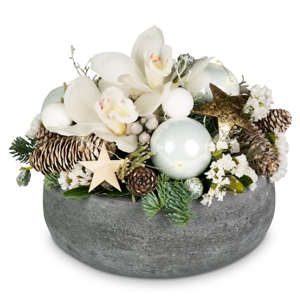 Flower arrangement Great Moments with fairy lights