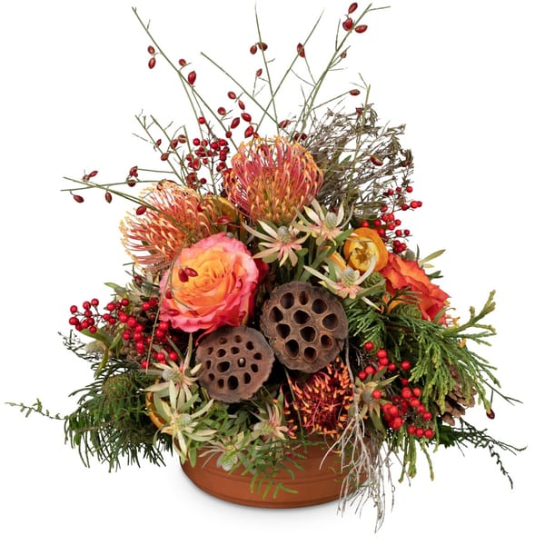 Flower arrangement 'Last Journey' for the cemetery