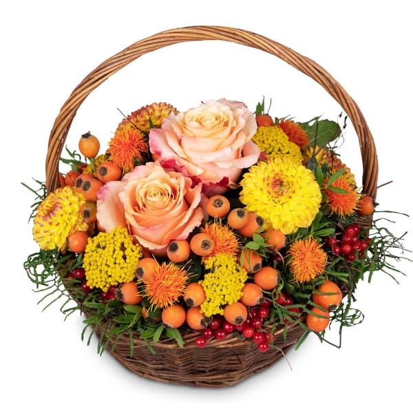 Flower arrangement 'The Indian Summer sends its regards'
