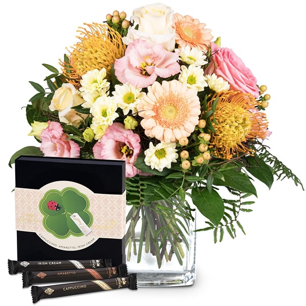 Flower bouquet 'Cheerful Winter Greeting' with Gottlieber Hu