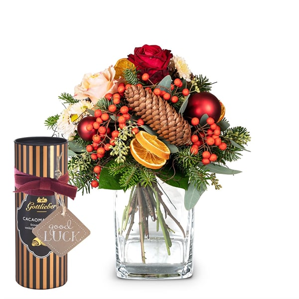 Flower bouquet 'Fairytale Forest' with Gottlieber cocoa almo
