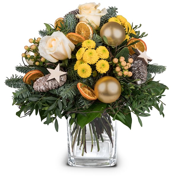 Flower bouquet 'Golden Winter Joy'