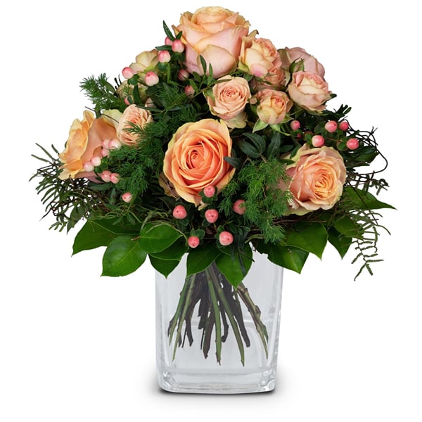 Flower bouquet 'Tender Winter Roses'