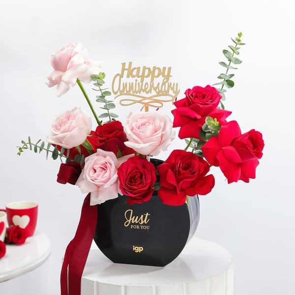 Forever Yours Anniversary Floral Box