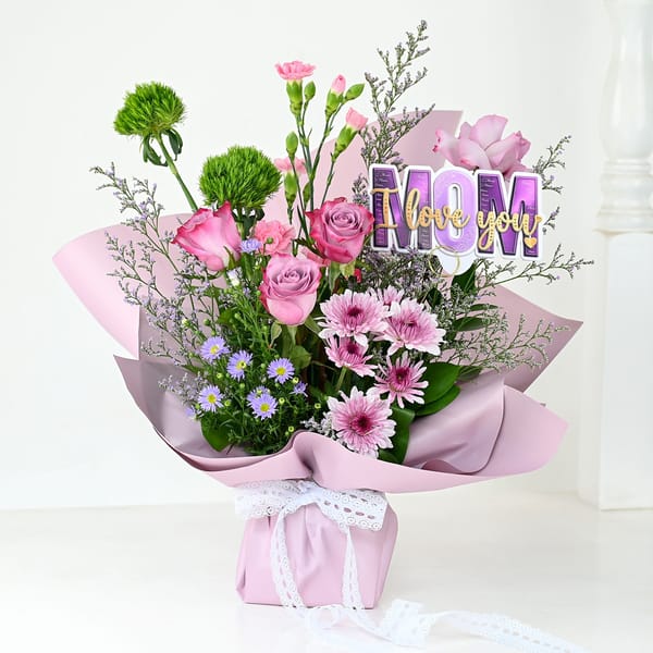 Lavender Blooms Bouquet For Mother's Day