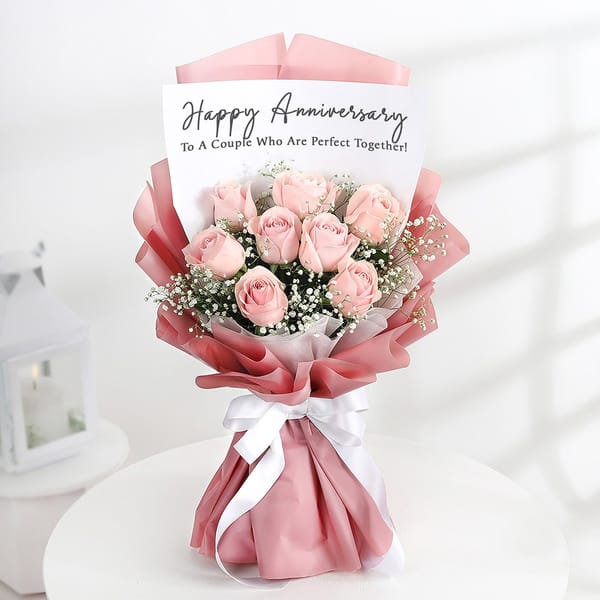 Love In Blooms Anniversary Surprise Bouquet