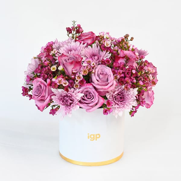 Mauve Harmony Floral Arrangement