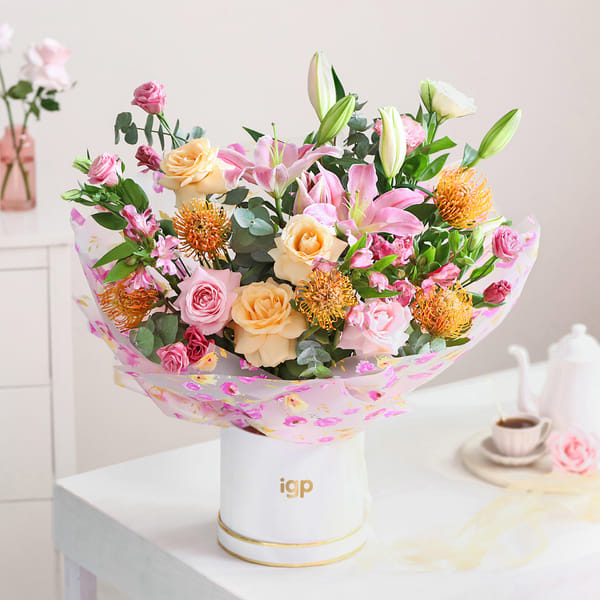 Oriental Lily & Rose Symphony