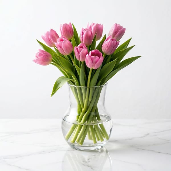 Pink Tulip Flower Arrangement