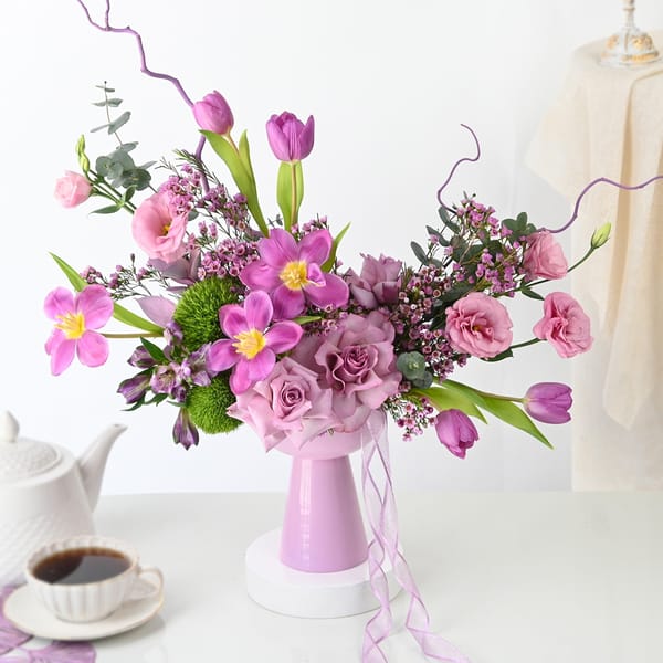 Regal Lilac Blooms Arrangement