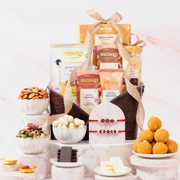 Rudraksha Rakhi Blessings Hamper