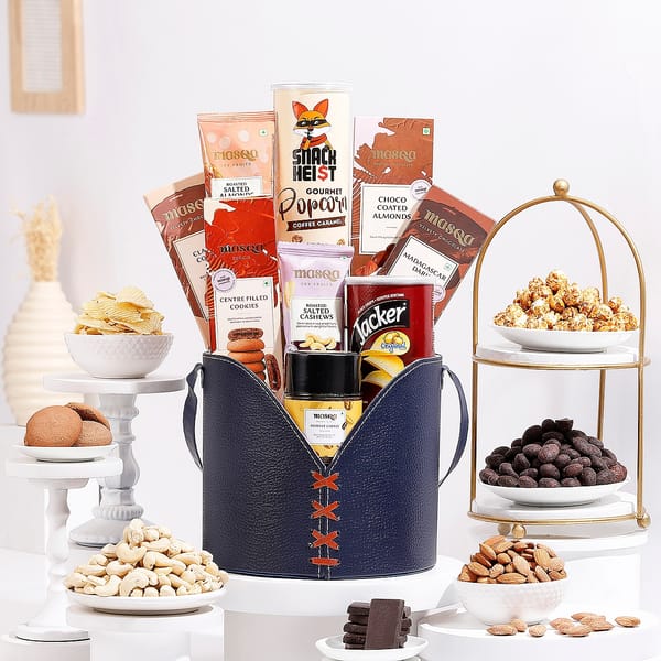 Snack Lover's Blue Bag Treats Hamper