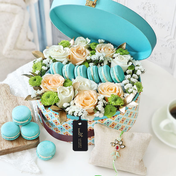 Soothe Your Senses Floral Rakhi Gift Box
