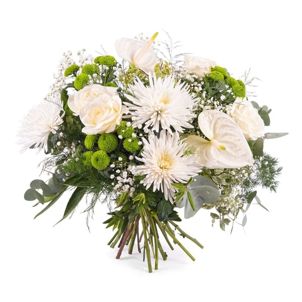 Spring Bouquet with Anthurium and Roses