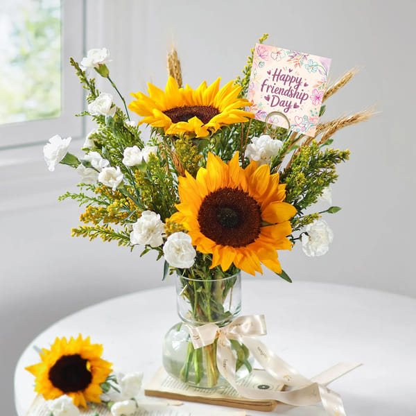 Sunlit Friendship Blooms