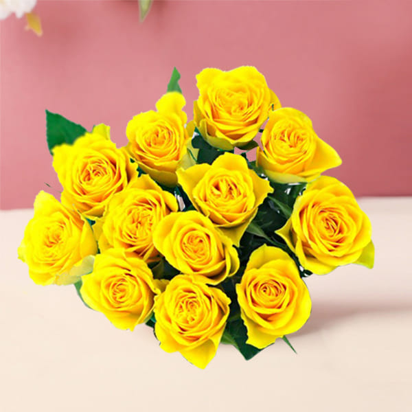 Sunshine Bliss Yellow Rose Bouquet