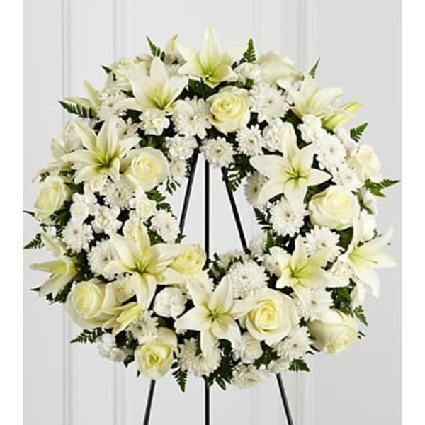 The FTD Treasured Tribute Wreath