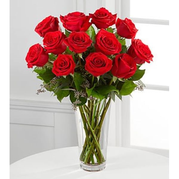 The Long Stem Red Rose Arrangement by FTD