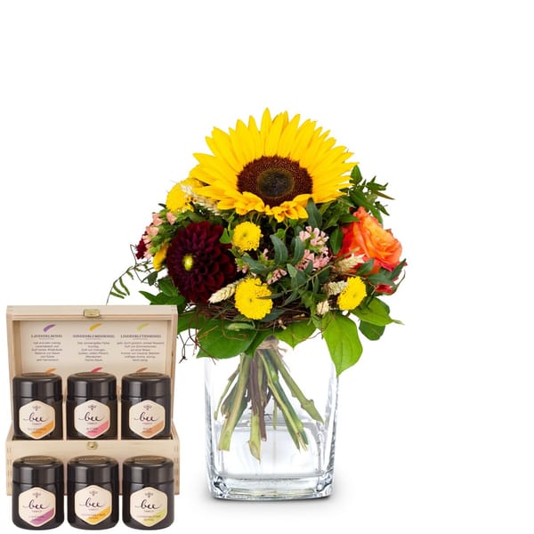 Top of Summer with Bee-Family honey gift set