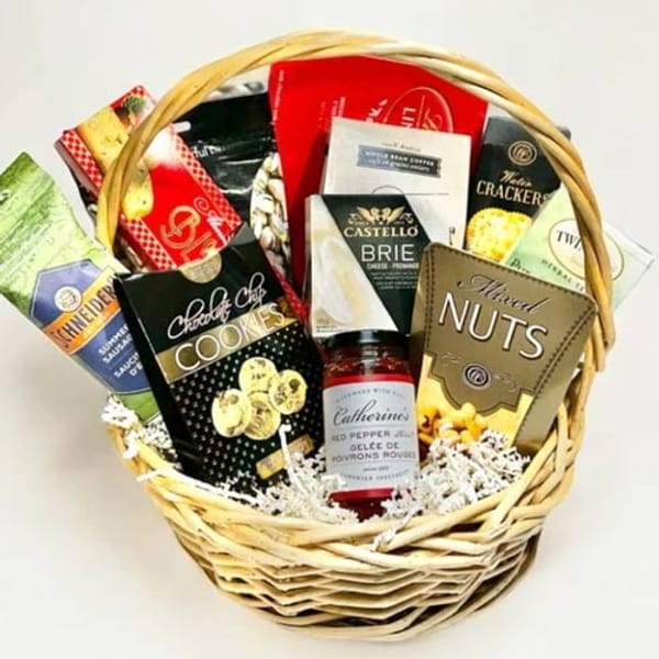 Warm Christmas Gourmet Indulgence Basket