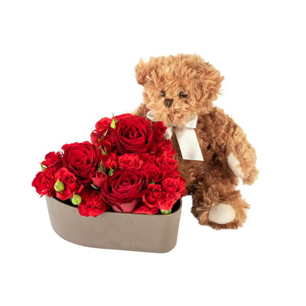 With Love red and Teddy 242665