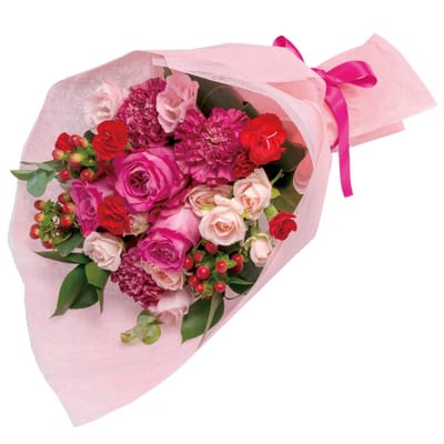 Bouquet in pink and red: Order Flowers Online | Interflora India | ID1378836