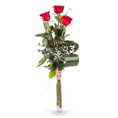 Bouquet of 3 red roses: Order Flowers On...