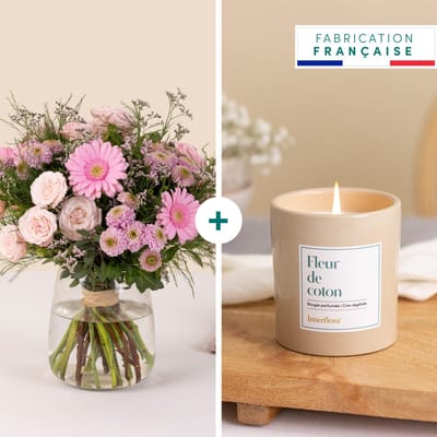 Congratulations and candle - Felicitations et sa bougie: Order Flowers ...