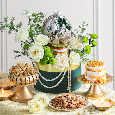 Green Serenity: Order Wedding Flowers Online | Interflora India