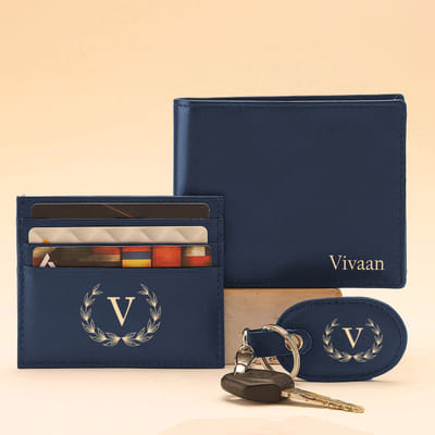 Smart Leather Wallet Personalized Combo...